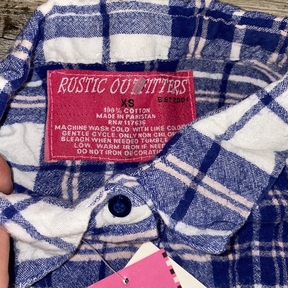 Rustic Outfitters Flannel Button Down NWT - Picture 5 of 6